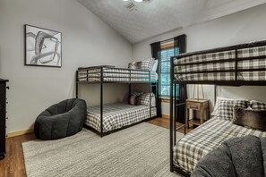 Kids will love the fun bunk bedroom.