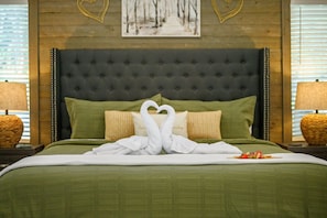Rest easy in this cozy king suite retreat.