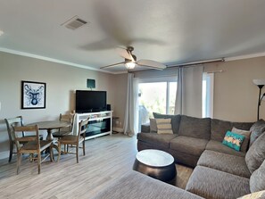 Living Area - TV and Access to Balcony - First Floor