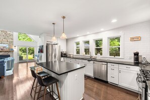 From coffee bar to culinary magic—this space has it all.