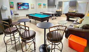 Game room seating.
