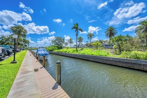 The canal boat dock.