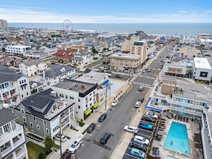 A block away from the beach and boardwalk