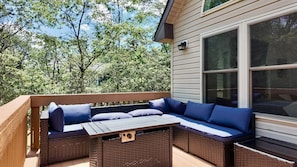 Back Deck with Sofa and Propane Fire Table