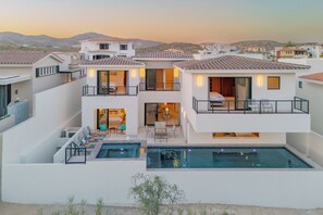 Aerial view of villa