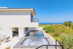 Poolside with ocean view