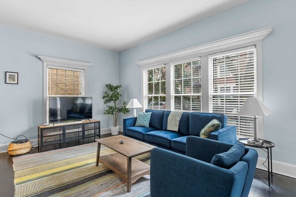 A cozy corner for quiet moments and conversations.