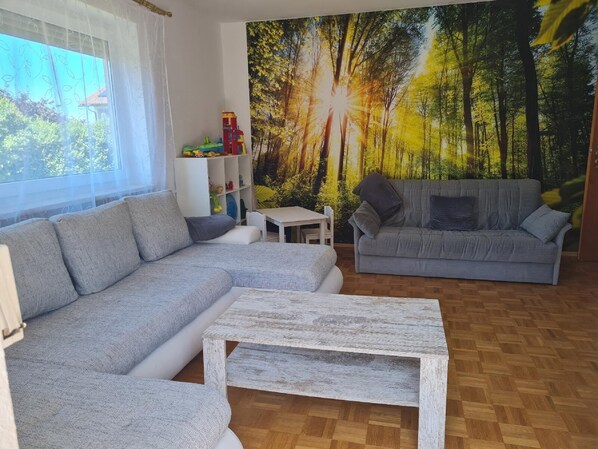 Ferienwohnung Lusen-Wohnzimmer