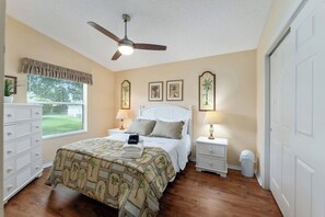 Lots of natural light and true Florida decor.