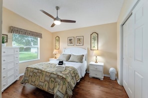 Lots of natural light and true Florida decor.