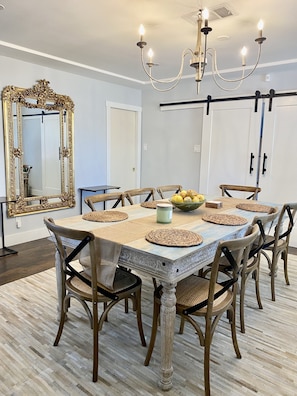 Architecture, Building, Dining Room, Dining Table, Furniture