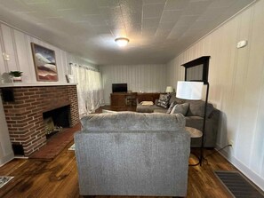 Comfortable Living Room with work space