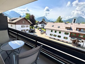 South-facing balcony with stunning views