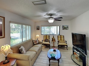 Living Room - Queen Sleeper Sofa + TV