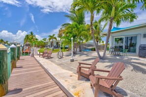 Lounge chair by the dock (37