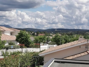 Blick von der Unterkunft