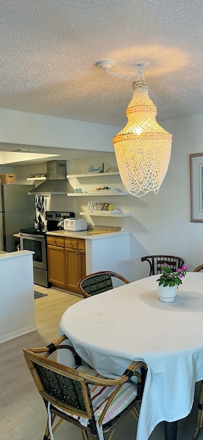 Dining room open to kitchen