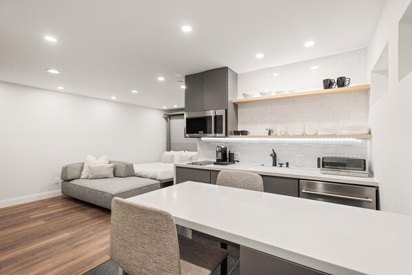 View of the apartment upon entry. 