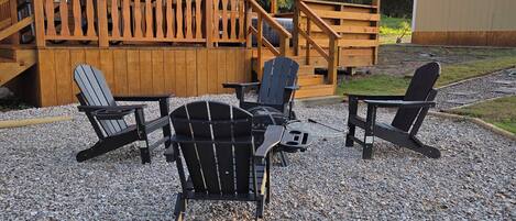 Fire pit perfect for roasting smores!