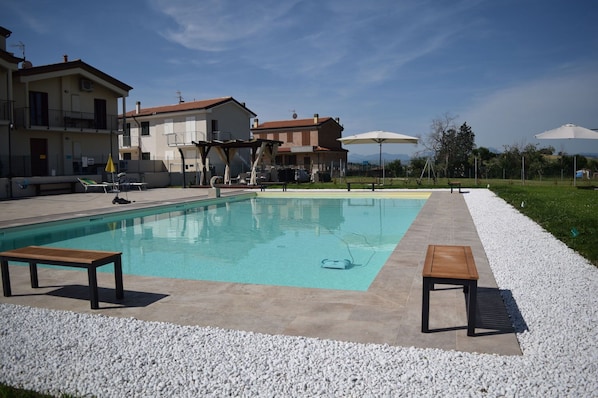 Autumn, Pool, Spring, Summer