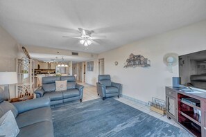JC Resorts - Vacation Rental - Sand Dollar 412 -Indian Shores - Living Room 2