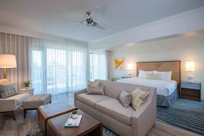Find your balance between rest and connection in a coastal-inspired suite designed for laid-back luxury.