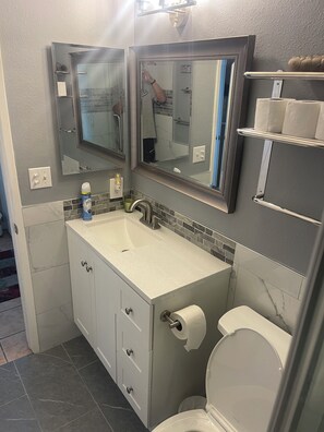 Vanity and Mirror in Bath