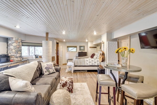 Evergreen Vacation Rental | Studio | 1BA | Stairs Required | 700 Sq Ft