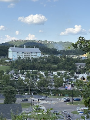 View across the Parkway and river.