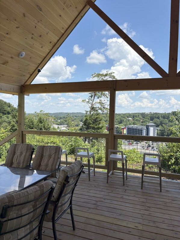 Covered porch view
