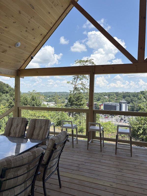 Covered porch view