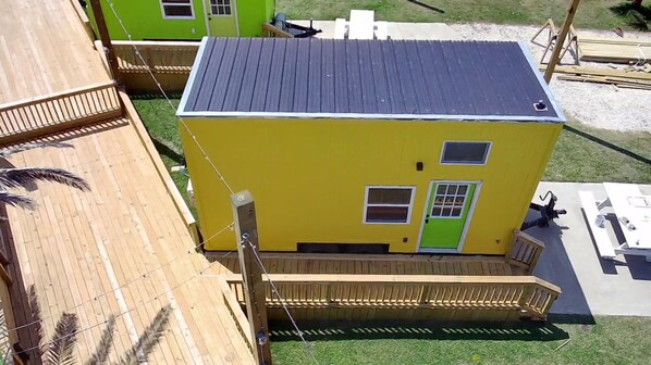 Welcome to Mango Tango! This tiny home is just half a mile from the warm sand of Crystal Beach!