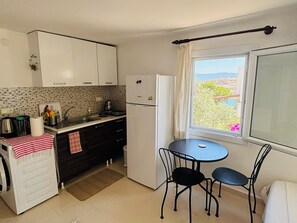 Open kitchen.