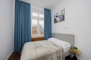 Cozy bedroom in the apartment. 