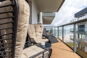 Spacious balcony with seaview.