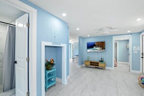 Living area- Large screen mounted TV