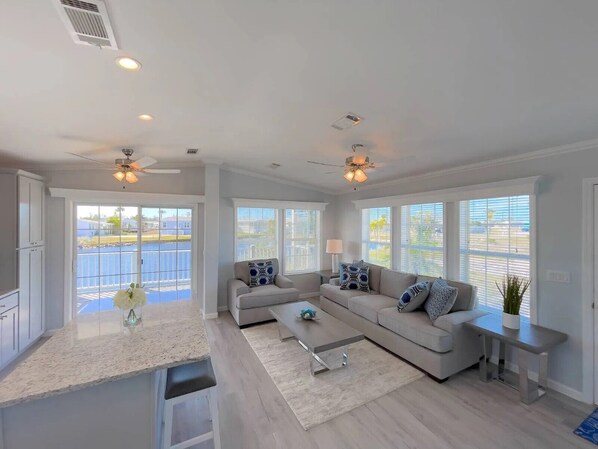 Living Room with Lake View