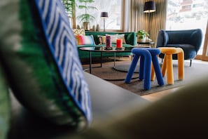 Sittområde i lobbyn