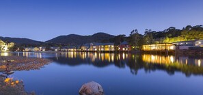 Front of property – evening/night
