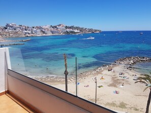 Blick vom Balkon