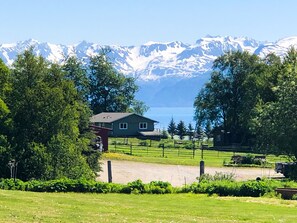 Blick von der Unterkunft