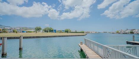 Vue depuis lâhĂ©bergement