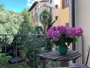 Blick vom Balkon