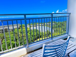 Blick vom Balkon