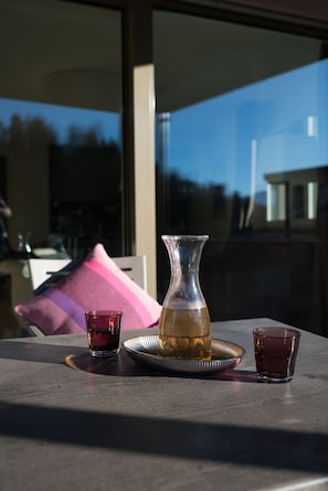 Blick vom Balkon