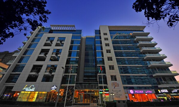 Front of property – evening/night