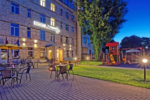 Front of property – evening/night