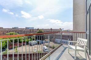 Blick vom Balkon
