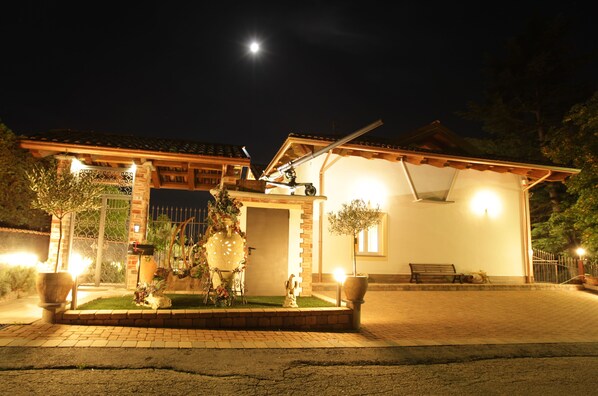 Front of property – evening/night