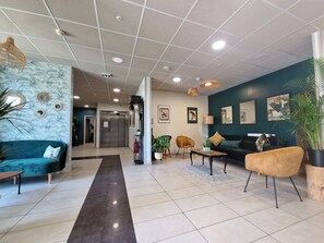 Sala de estar en el lobby